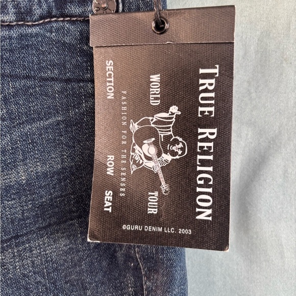 NWT True Religion Ricky Relaxed Straight Sz 42 Vintage Blue Jean Classic Comfort - Picture 5 of 9